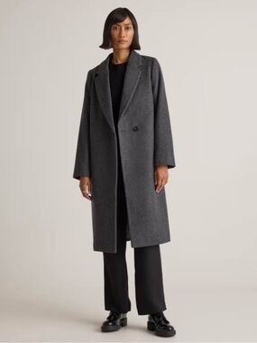 Quince Single Breasted Coat NWT